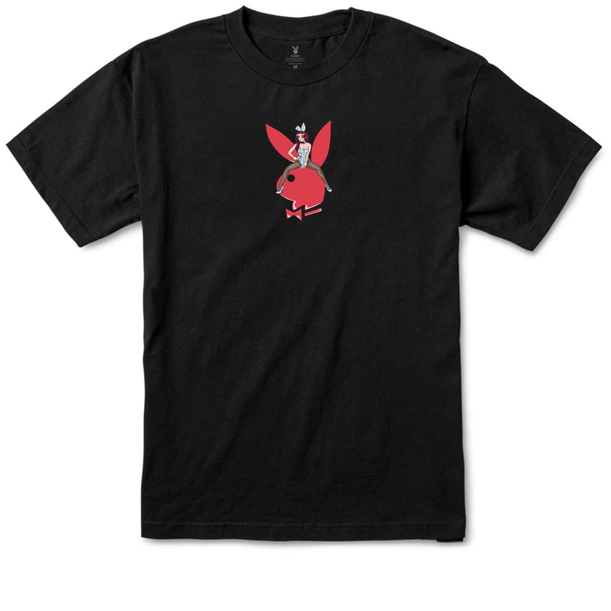 Color Bars x Playboy Straddle T-Shirt - Black image 1