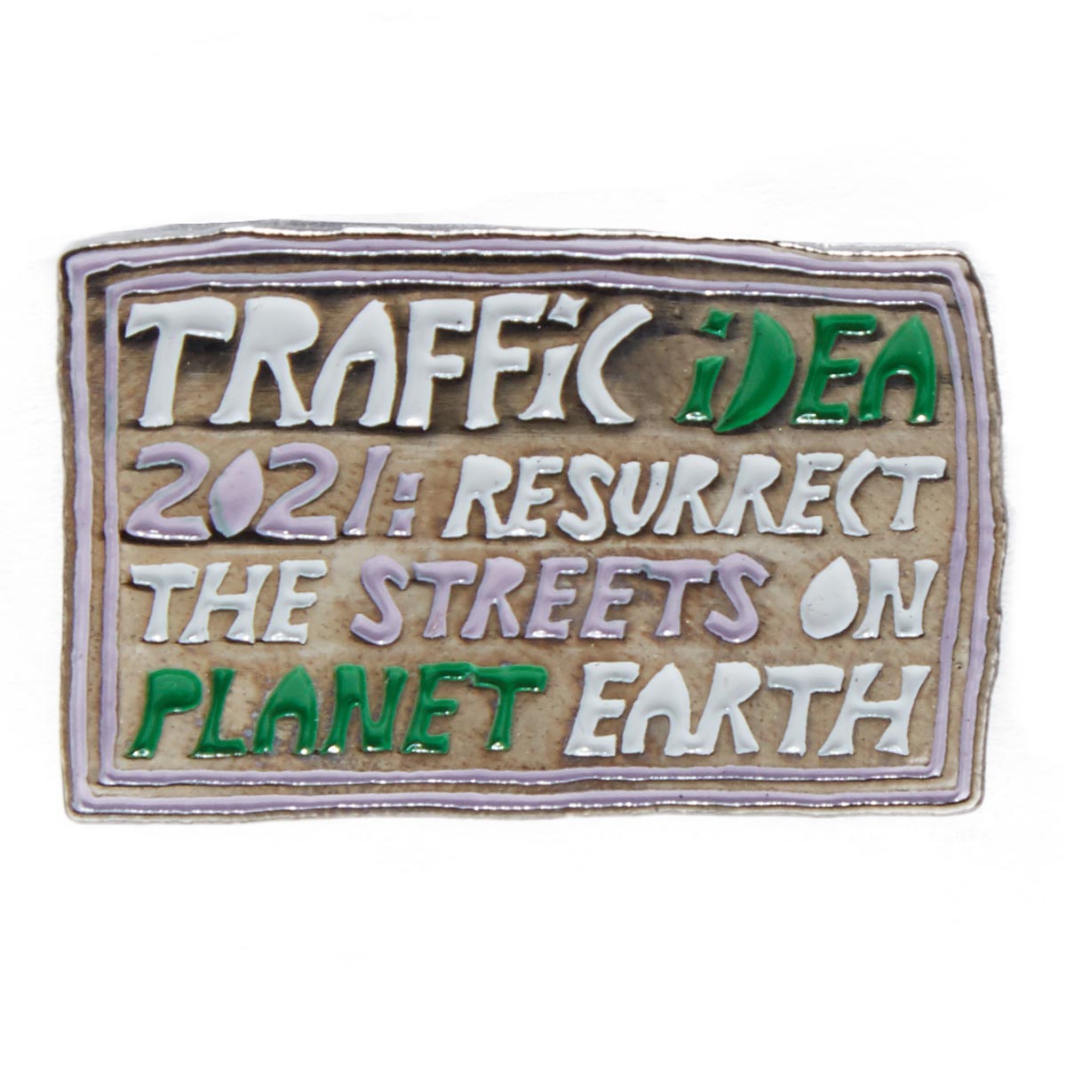 Traffic Toynbee Enamel Pin image 1