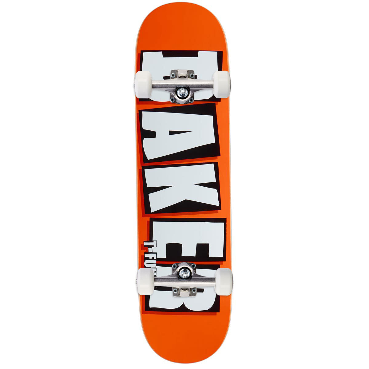 Baker T-funk Brand Name B2 Skateboard Complete - Neon Orange - 8.25