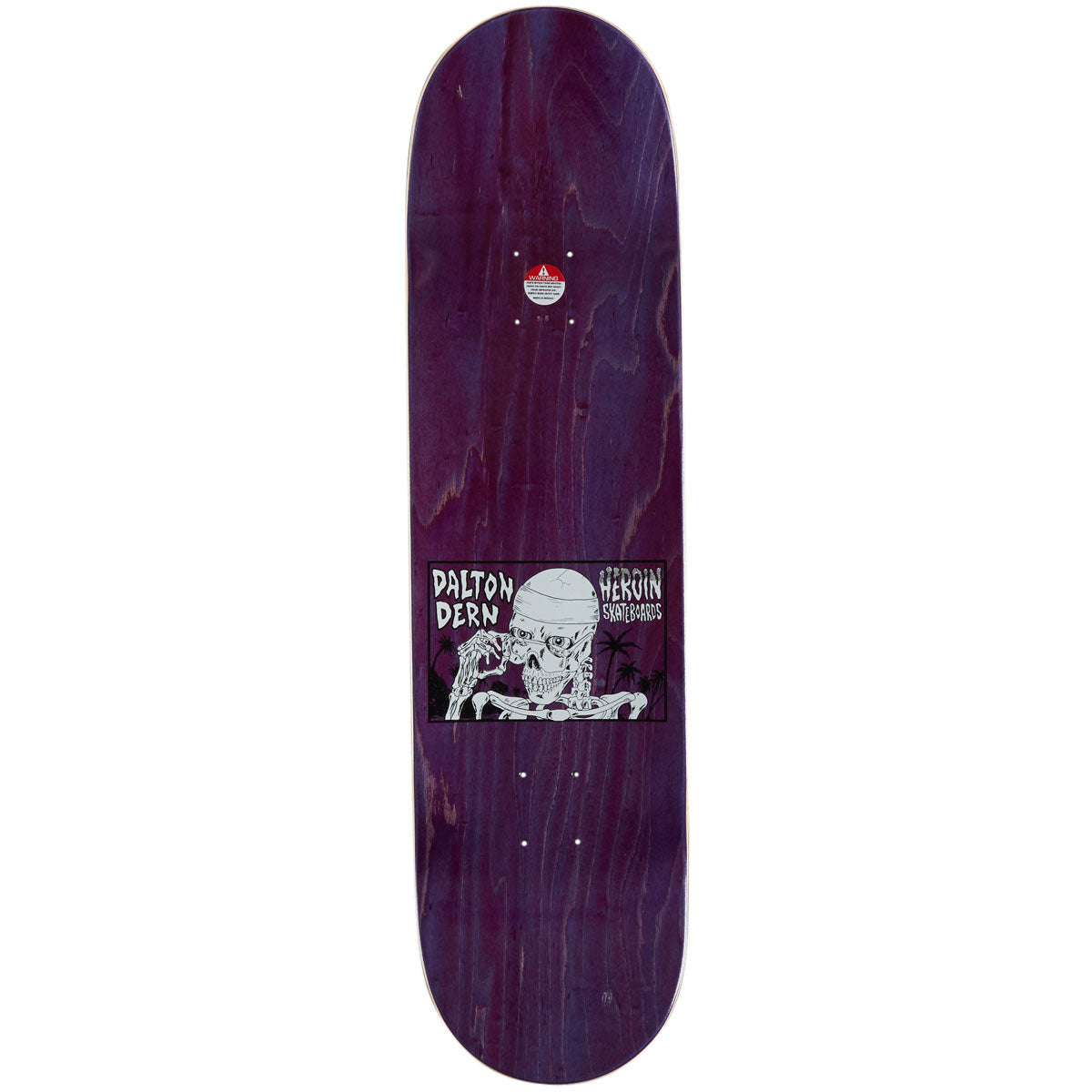 Heroin Dern Skeleton Skateboard Complete - 8.50