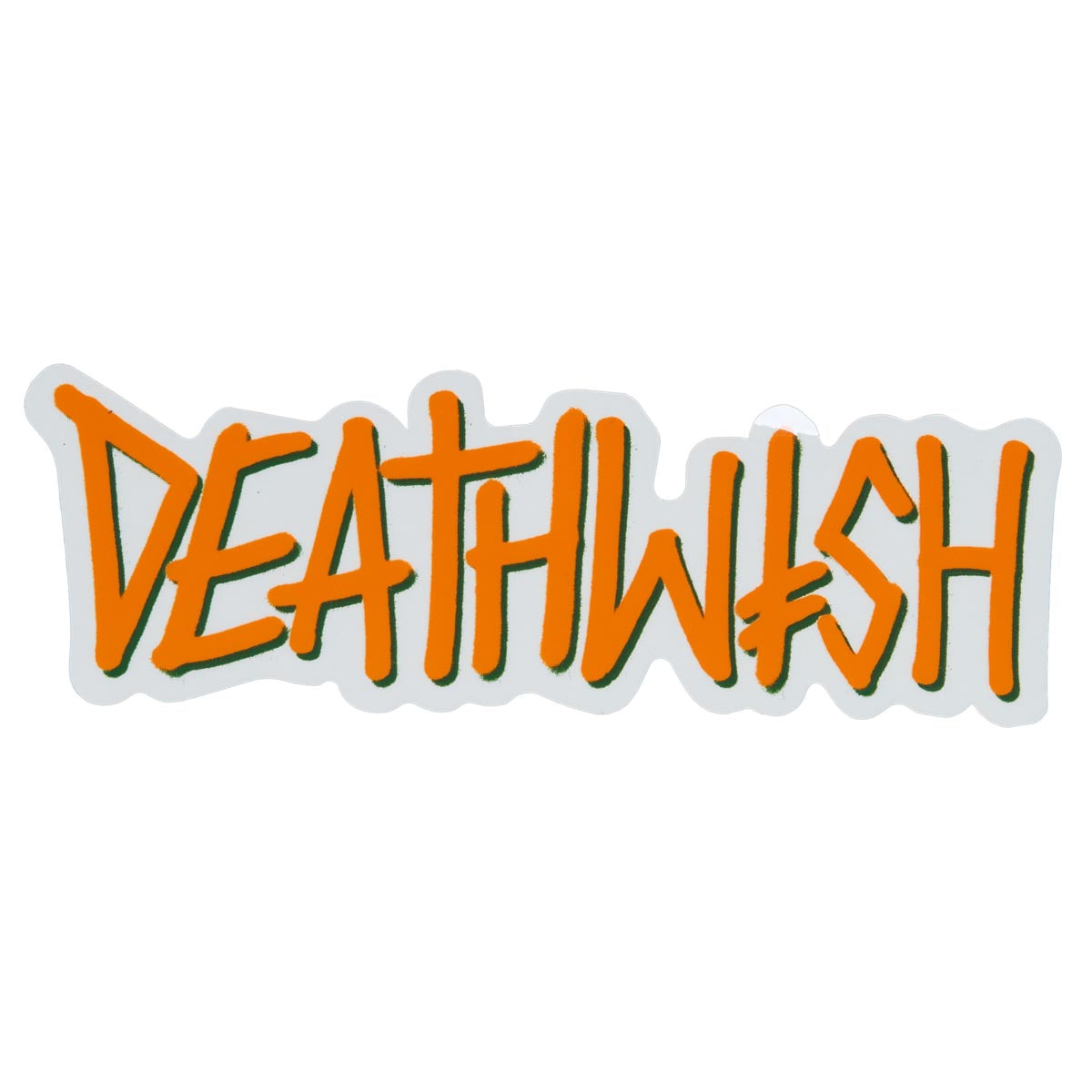 Deathwish Big Deathspray Sticker - Orange/Green image 1