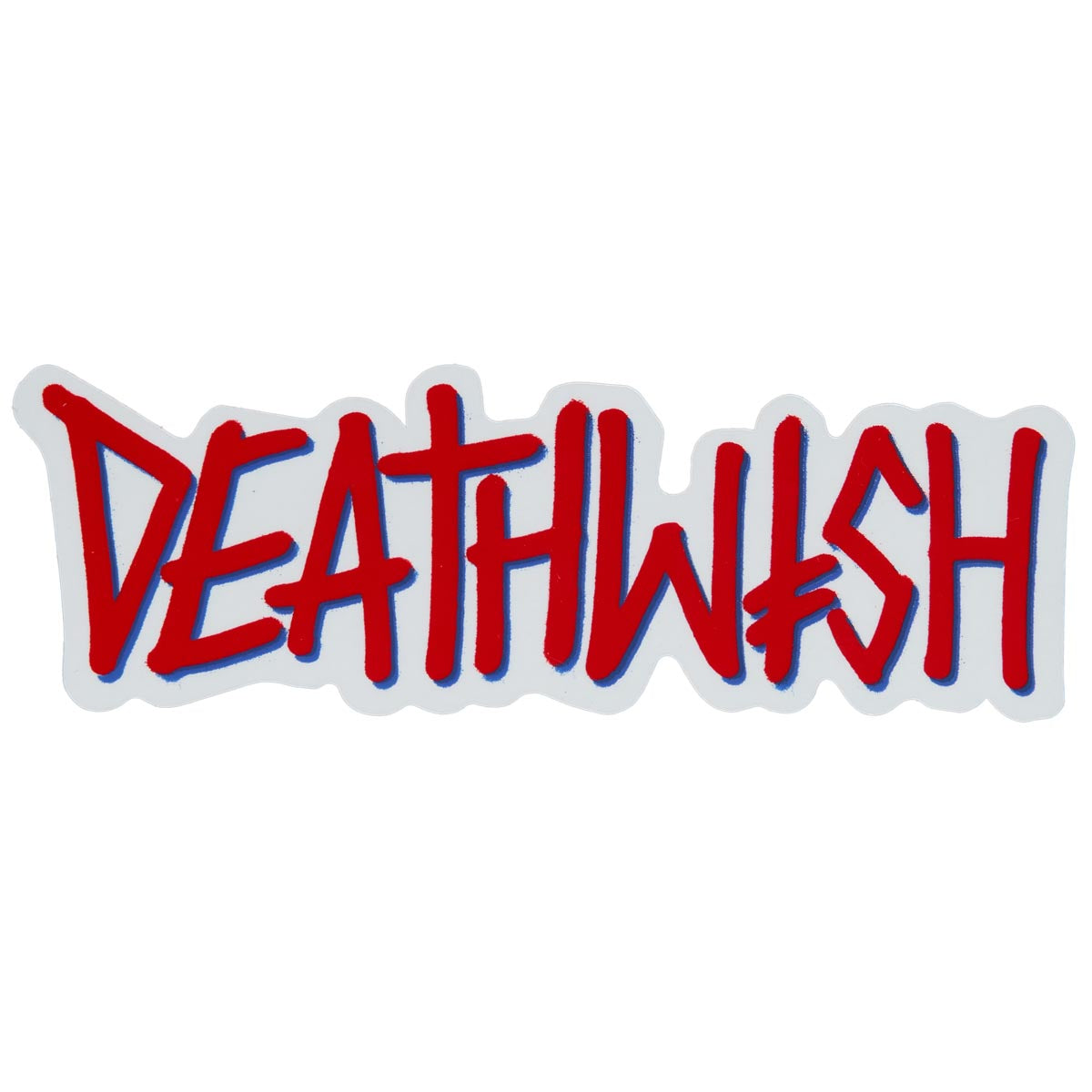 Deathwish Big Deathspray Sticker - Red/Blue image 1