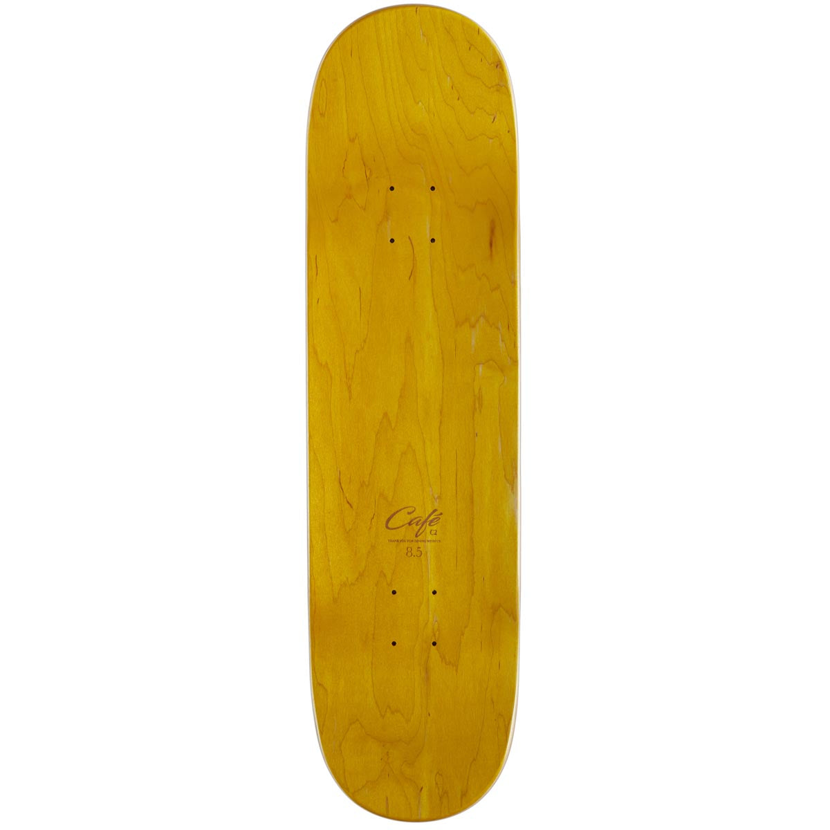 Cafe Gaurab Sketches C2 Shape Skateboard Deck - Orange - 8.50