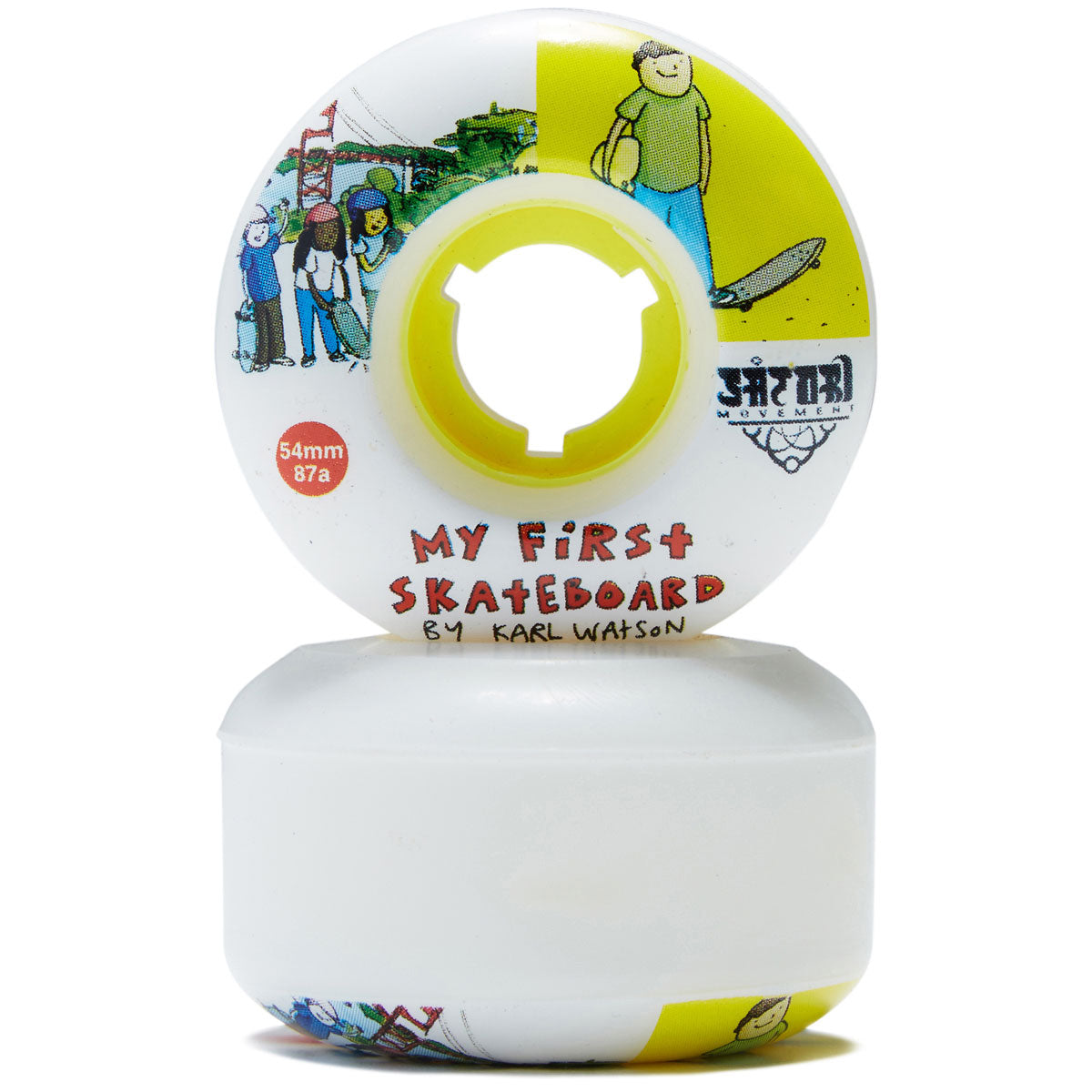 Satori Movement My First Cruiser 87a Skateboard Wheels - 54mm image 2