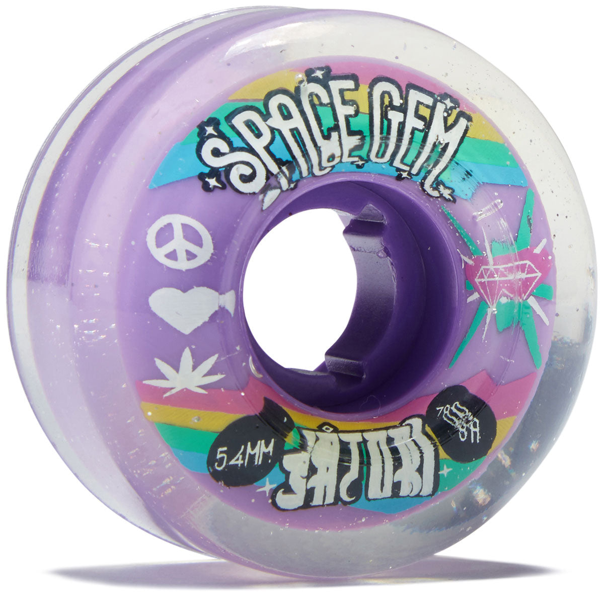 Satori Movement Space Gem Core Print Cruiser 78a Skateboard Wheels - 54mm image 1