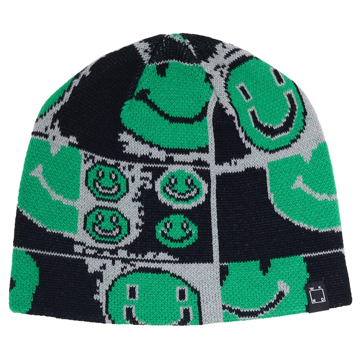 WKND Smirley Skully Beanie - Black image 1