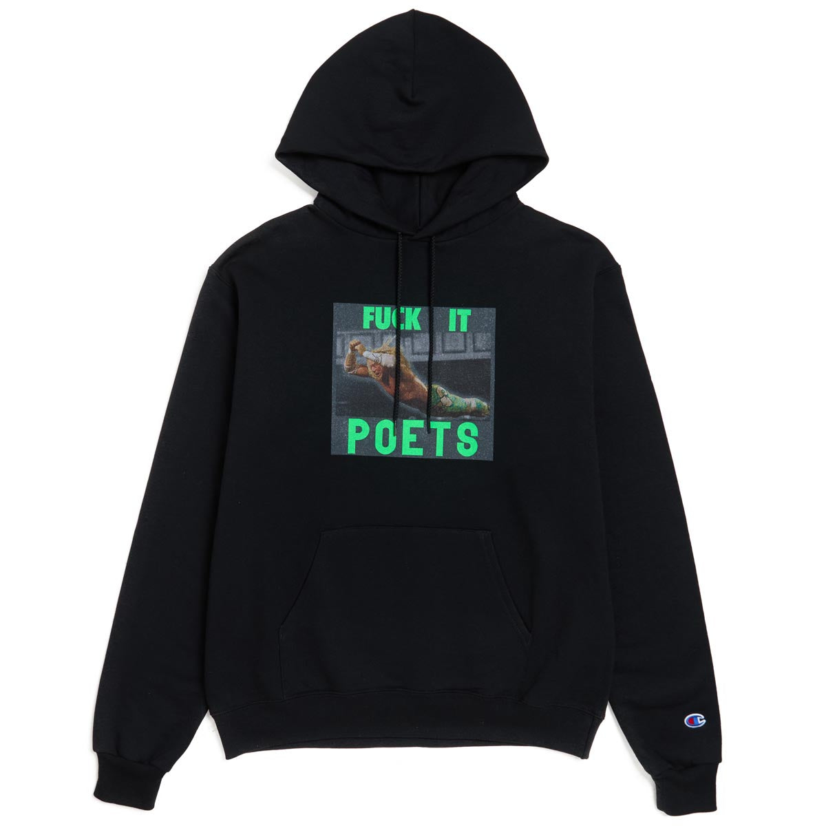 Poets Fuck It Hoodie - Black image 1