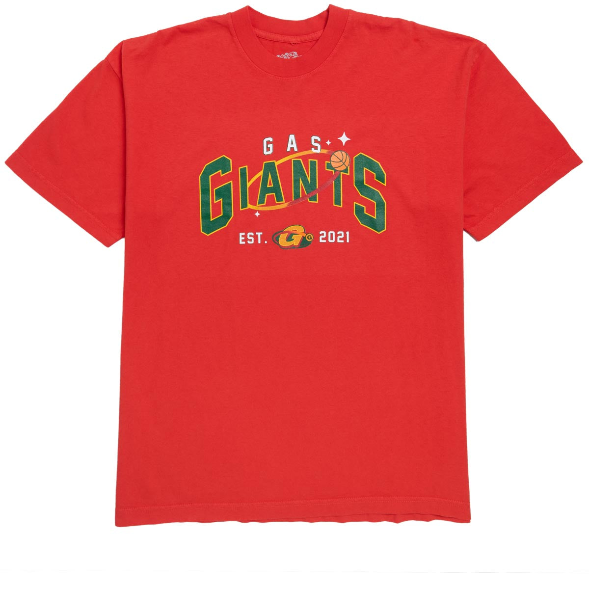 Gas Giants Est. T-Shirt - Red image 1