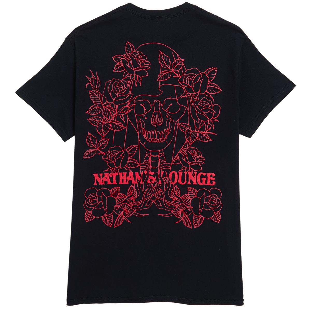 Nathan's Lounge Rose Of Death T-Shirt - Black image 1