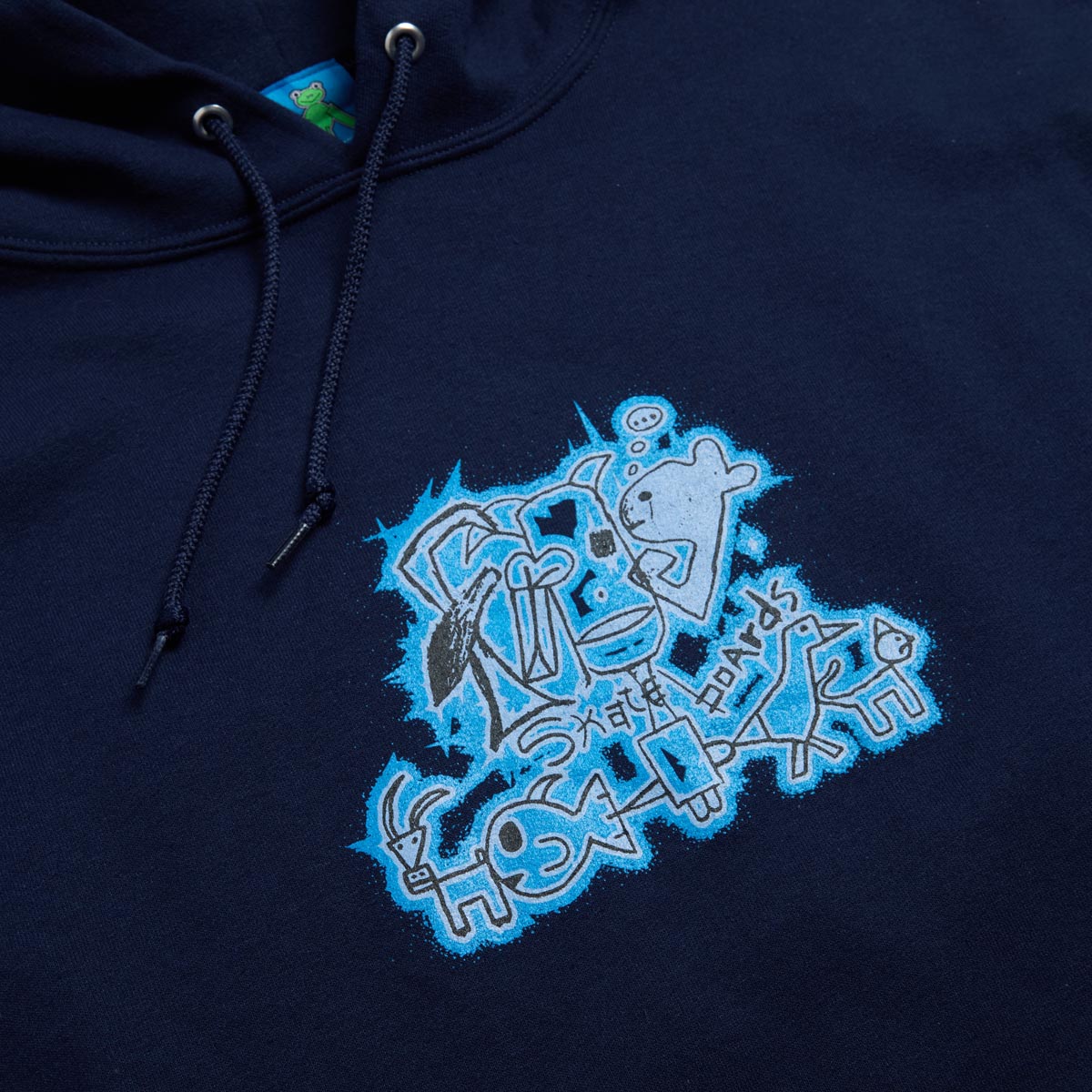 Frog Radioactive Hoodie - Navy image 2