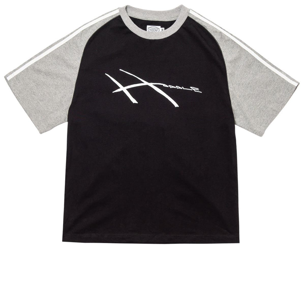 Hoddle Warped Jeresy T-Shirt - Black image 1