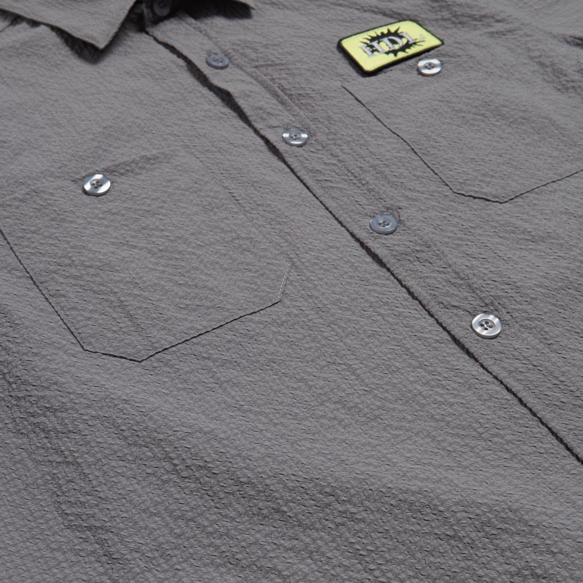 Hoddle Seersucker Shirt - Grey image 3