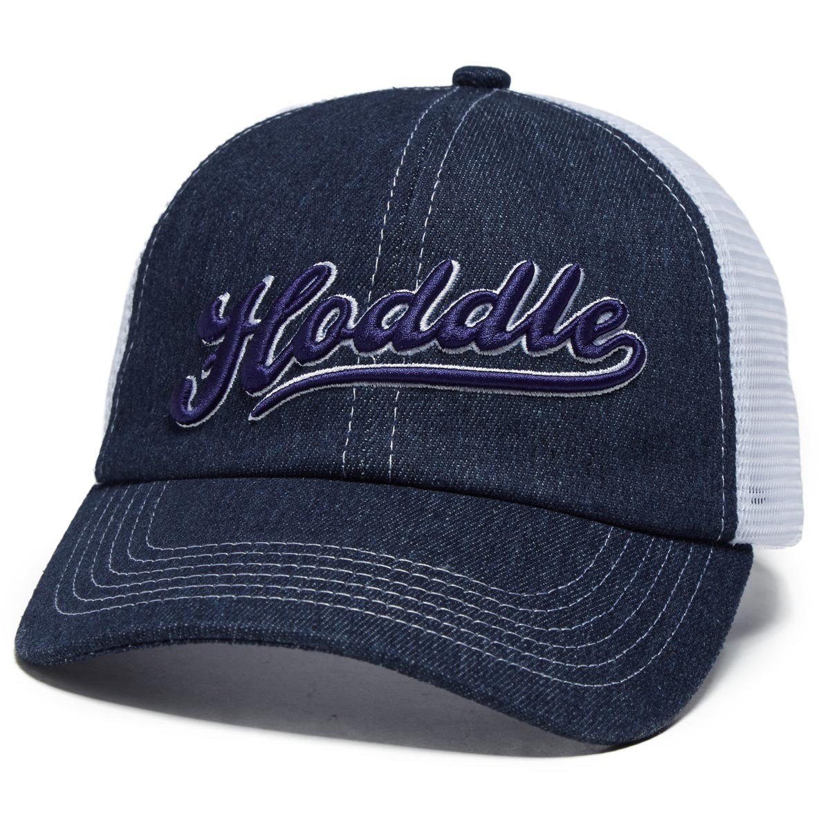 Hoddle Intarsia Trucker Hat - Indigo image 1