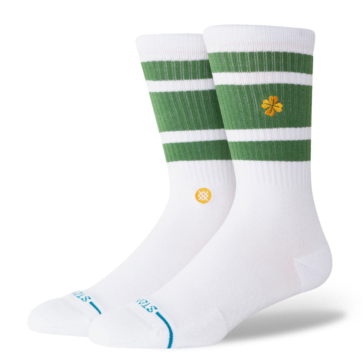 Stance Feelin Lucky Crew Socks - Green image 1