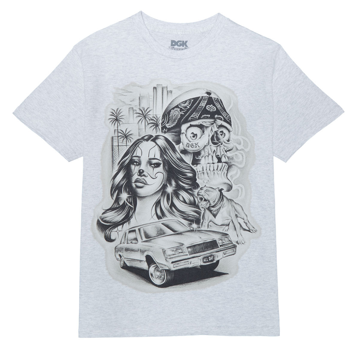 DGK Eastside T-Shirt - Ash Grey image 1