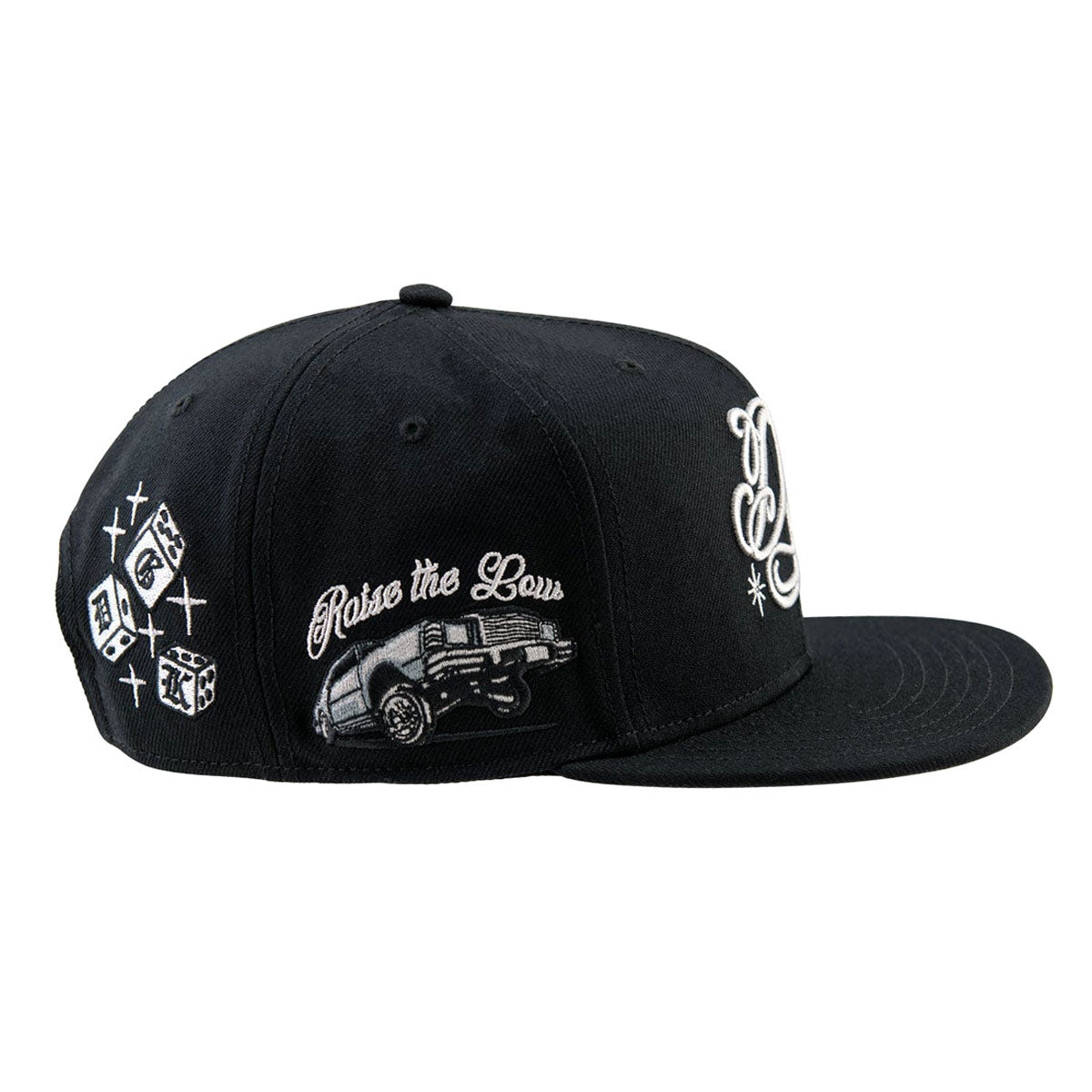 DGK Raise The Low Snapback Hat - Black image 3