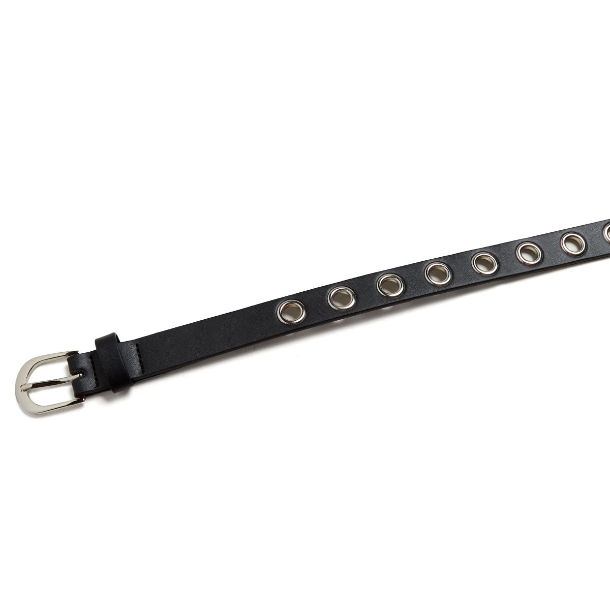 Loosey Skinny Grommet Hole Belt - Black image 3