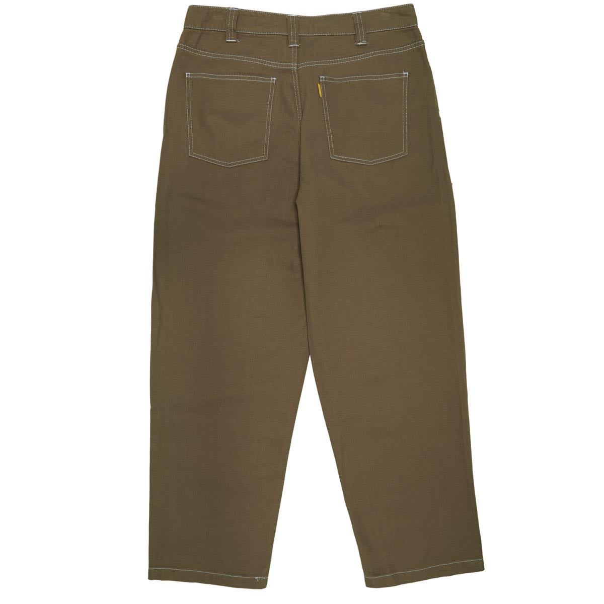 Theories Plaza Jeans - Khaki Contrast Stitch image 2