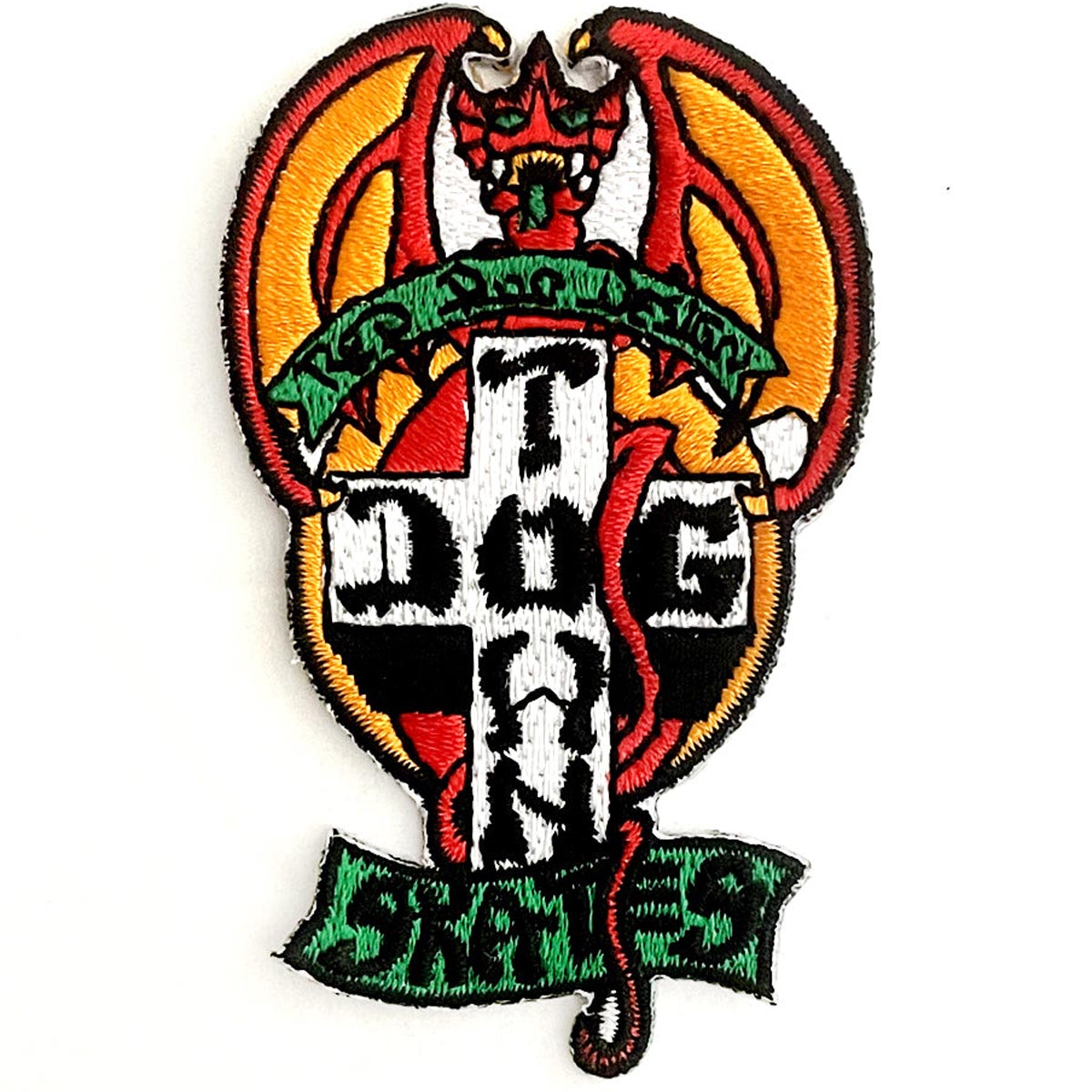 Dogtown Red Dog Patch - Green/Orange image 1