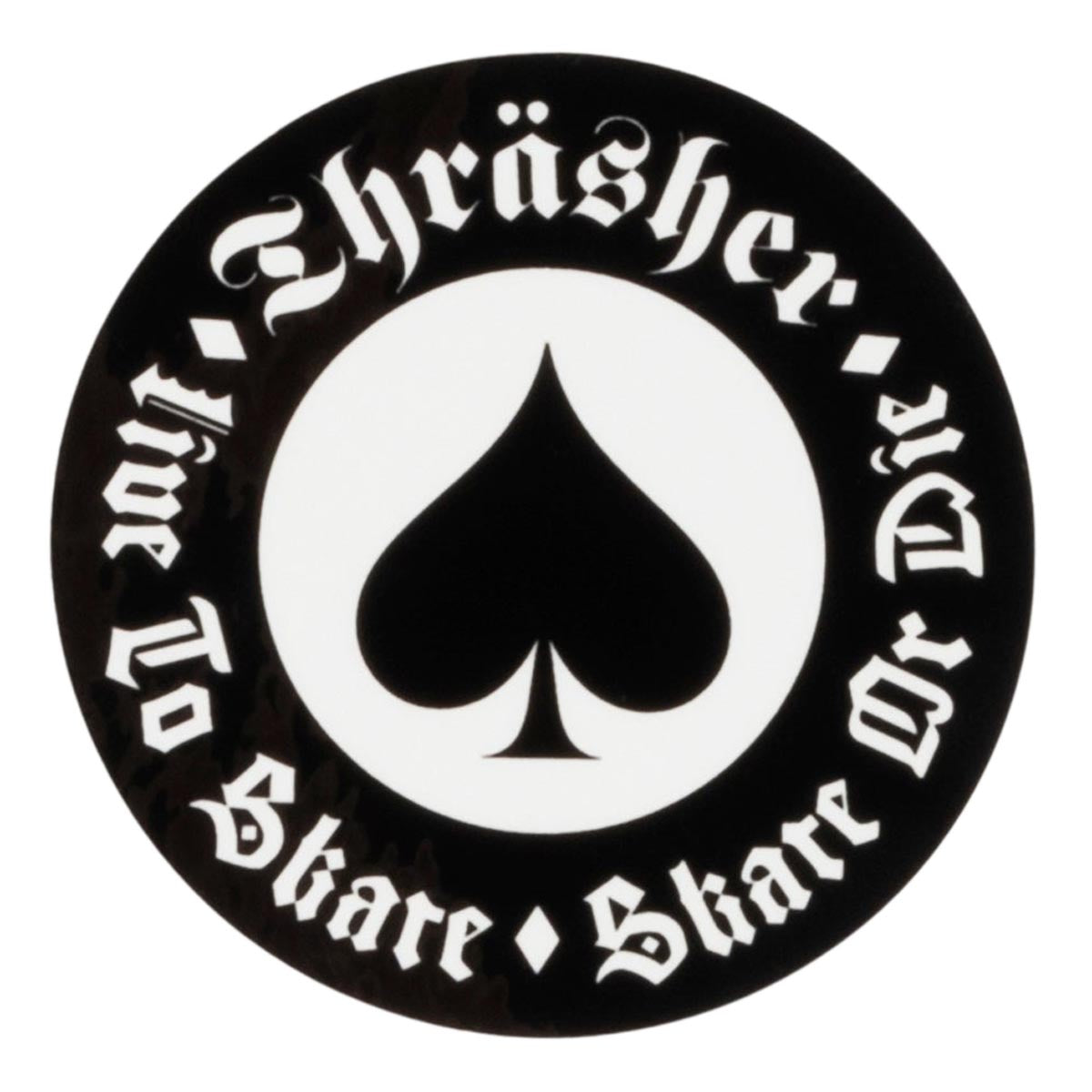 Thrasher Oath Sticker - Black/White image 1