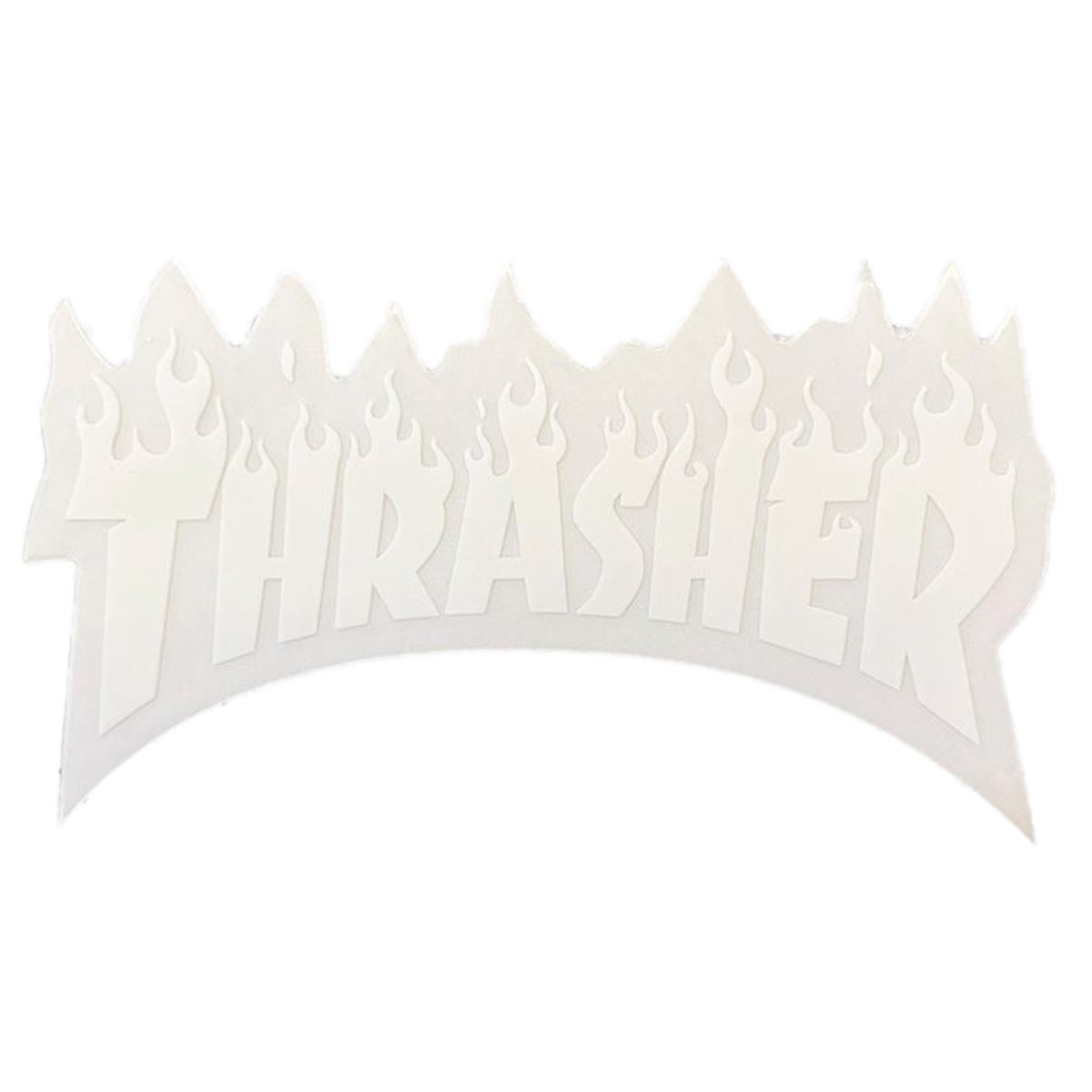 Thrasher Flame Logo Stickers - White image 1