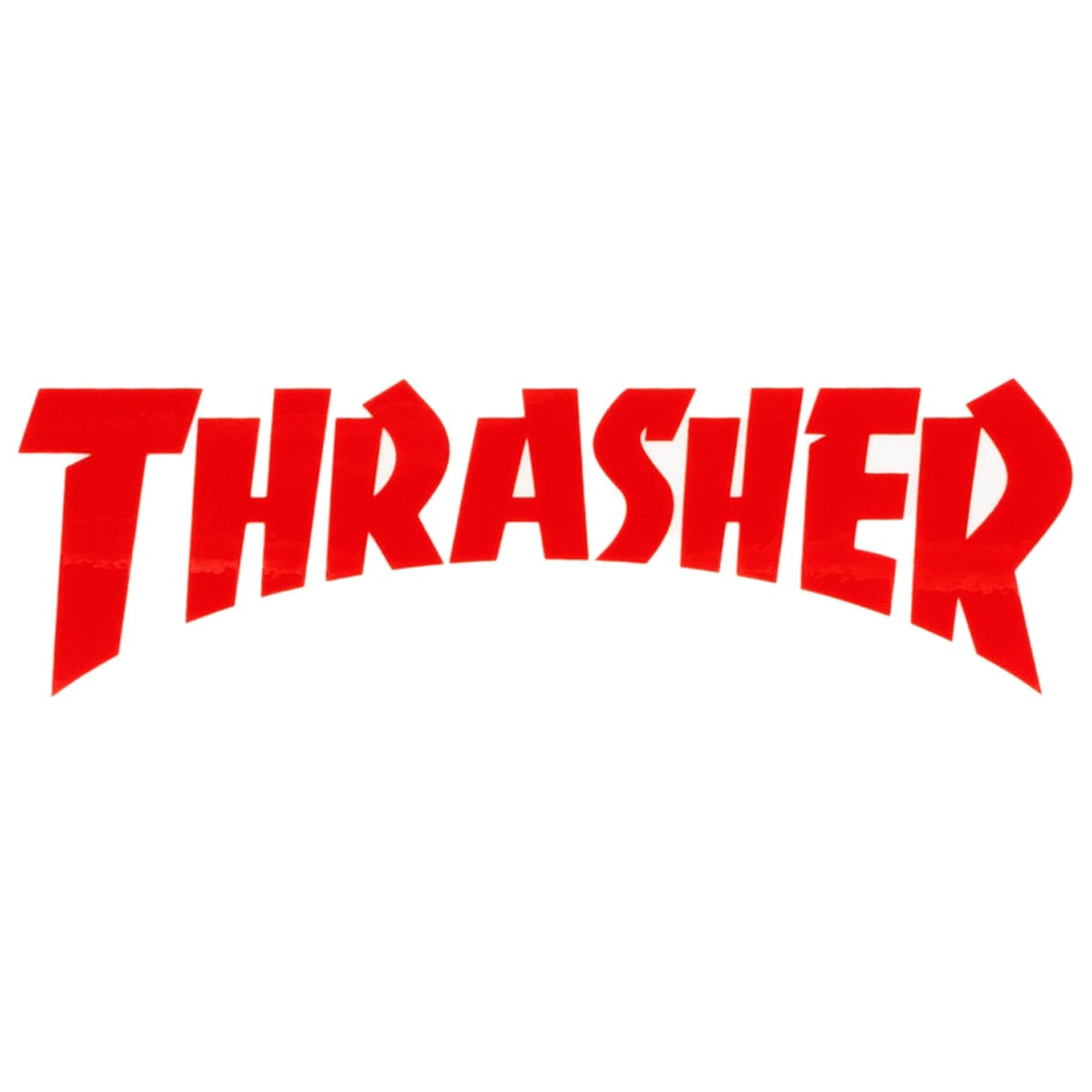 Thrasher Die Cut Logo Sticker - White/Red image 1