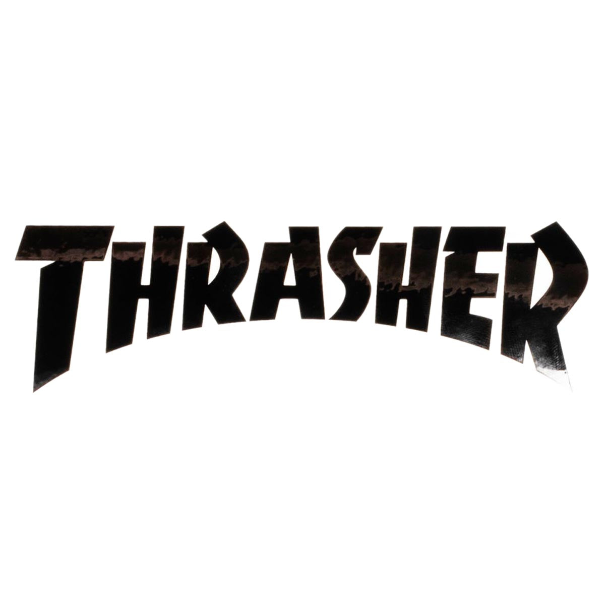 Thrasher Die Cut Logo Sticker - White/Black image 1