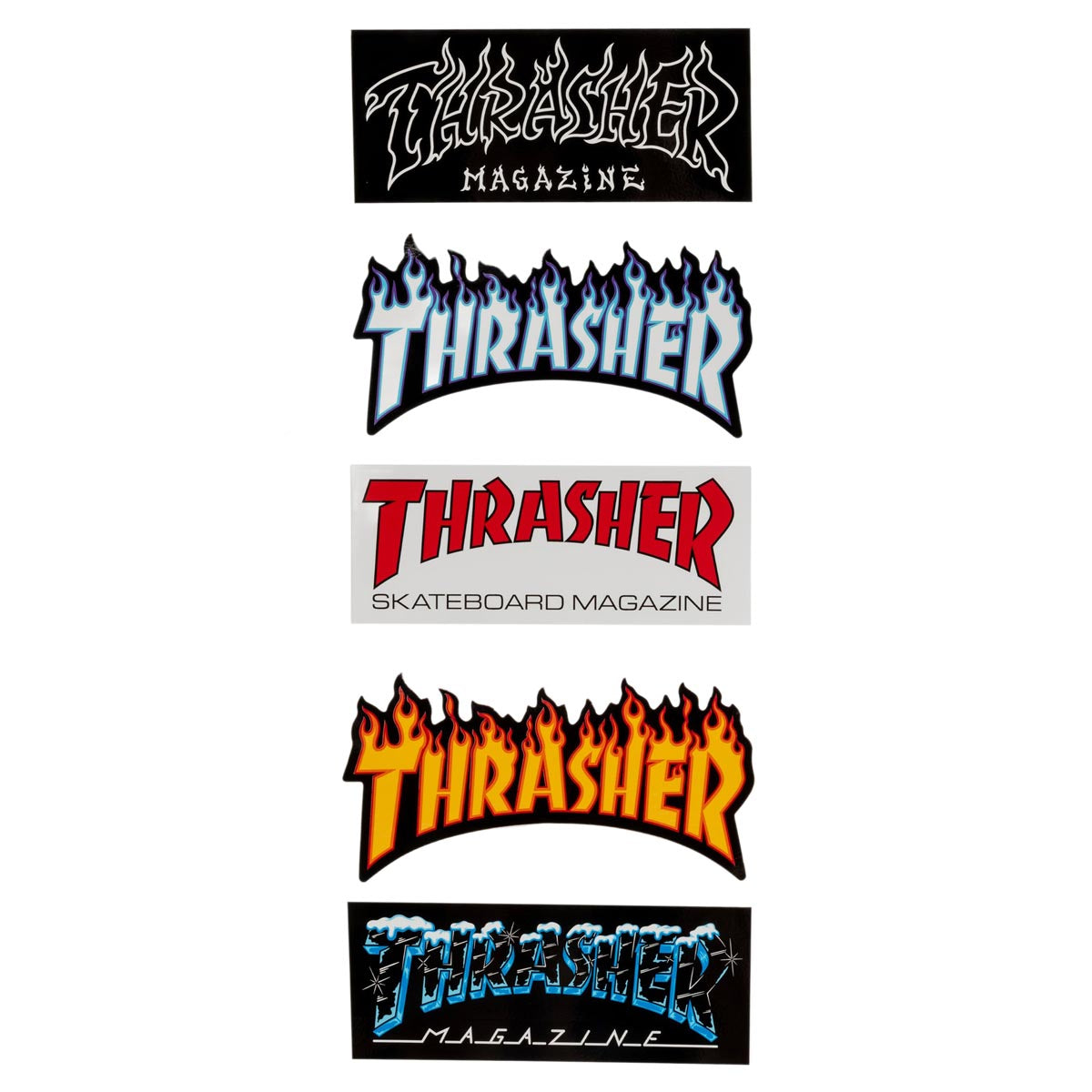 Thrasher 5 Pack of Stickers - Multi image 1