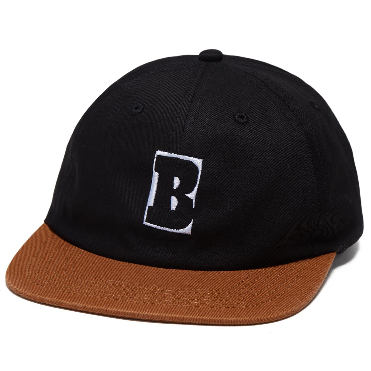 Baker Capital B Snapback Hat - Black/Brown image 1