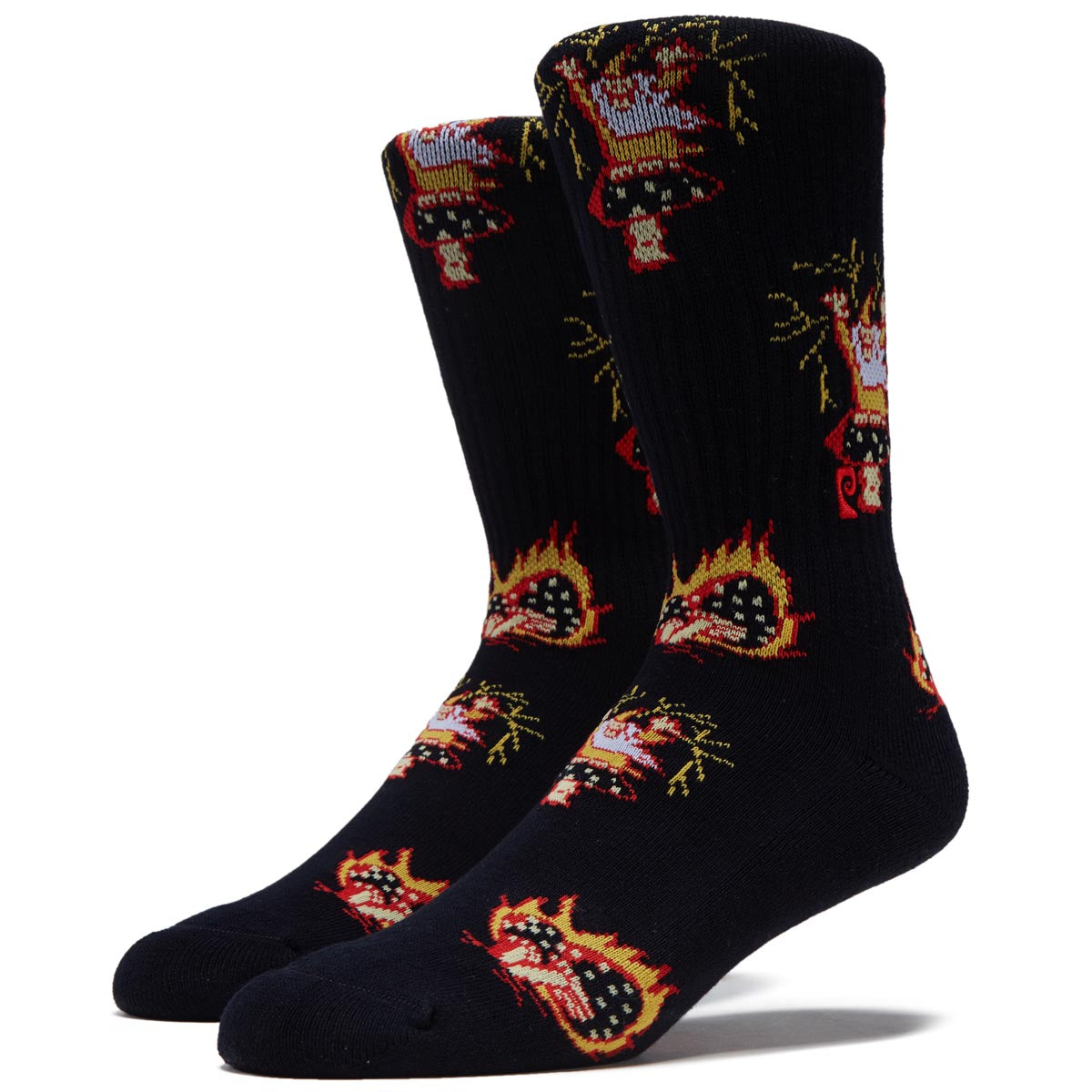 Psockadelic Wizard Shroom Socks - Multi image 1