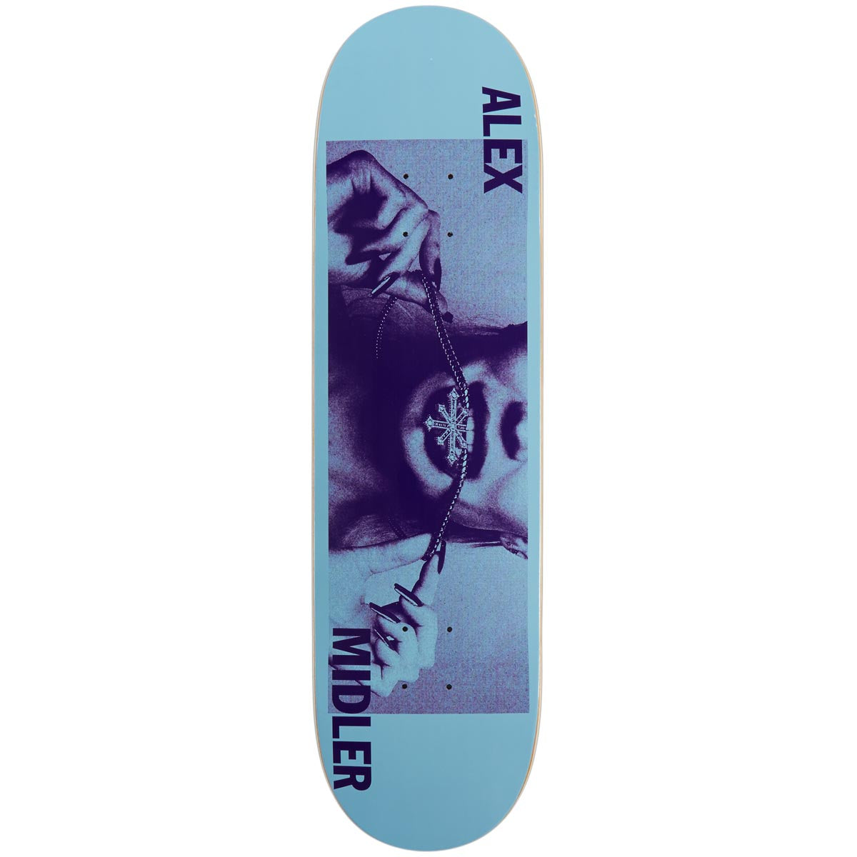 Disorder Girl And Chain Skateboard Deck - Blue - 8.25