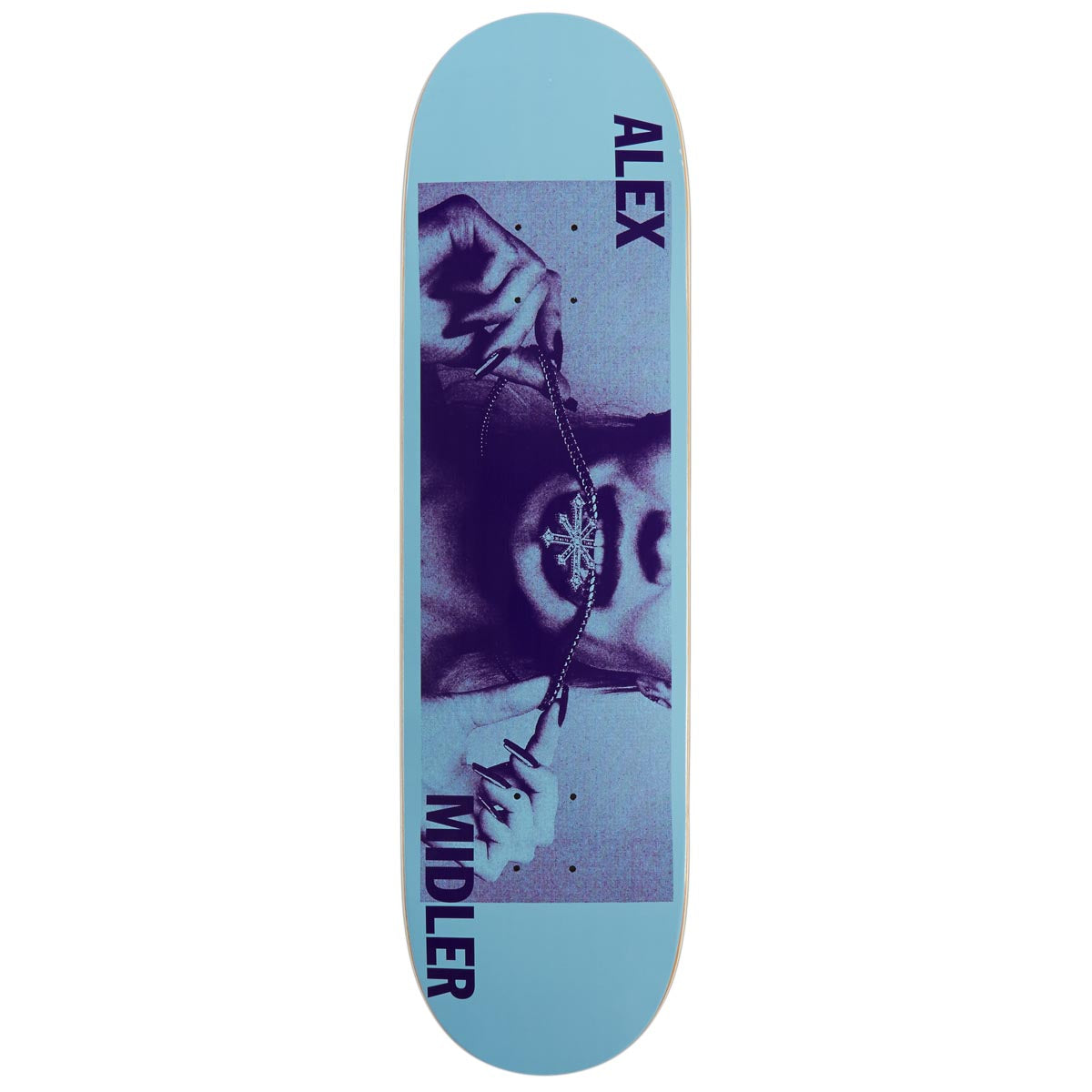 Disorder Girl And Chain Skateboard Deck - Blue - 8.50