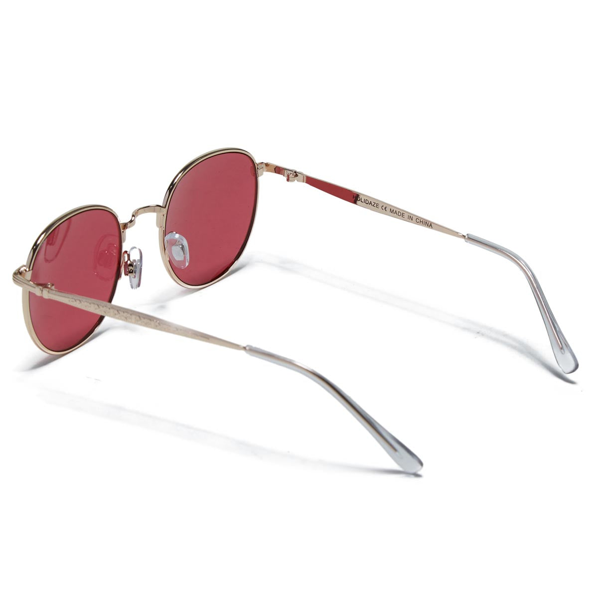 Happy Hour Holidaze Sunglasses - Gold/Red image 2