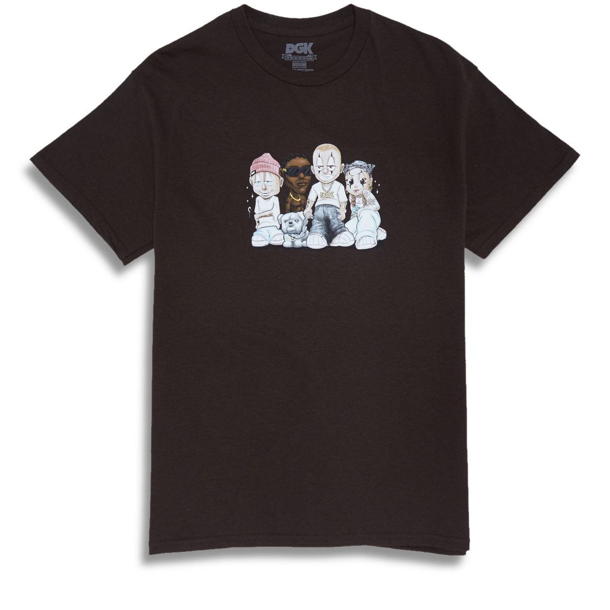 DGK Skateboards Family First T-Shirt - Dark Chocolate image 1