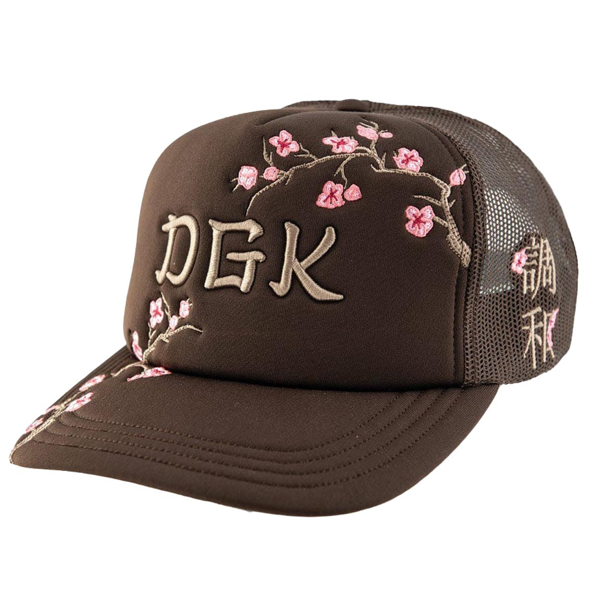 DGK Skateboards Blossom Trucker Hat - Brown image 1