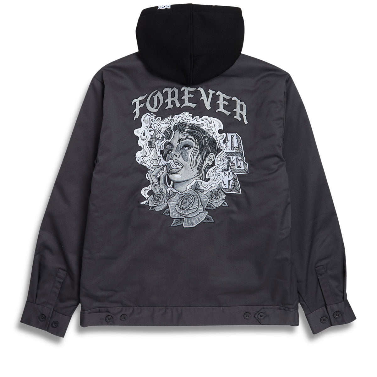 DGK Nuestra Hooded Jacket - Charcoal image 1