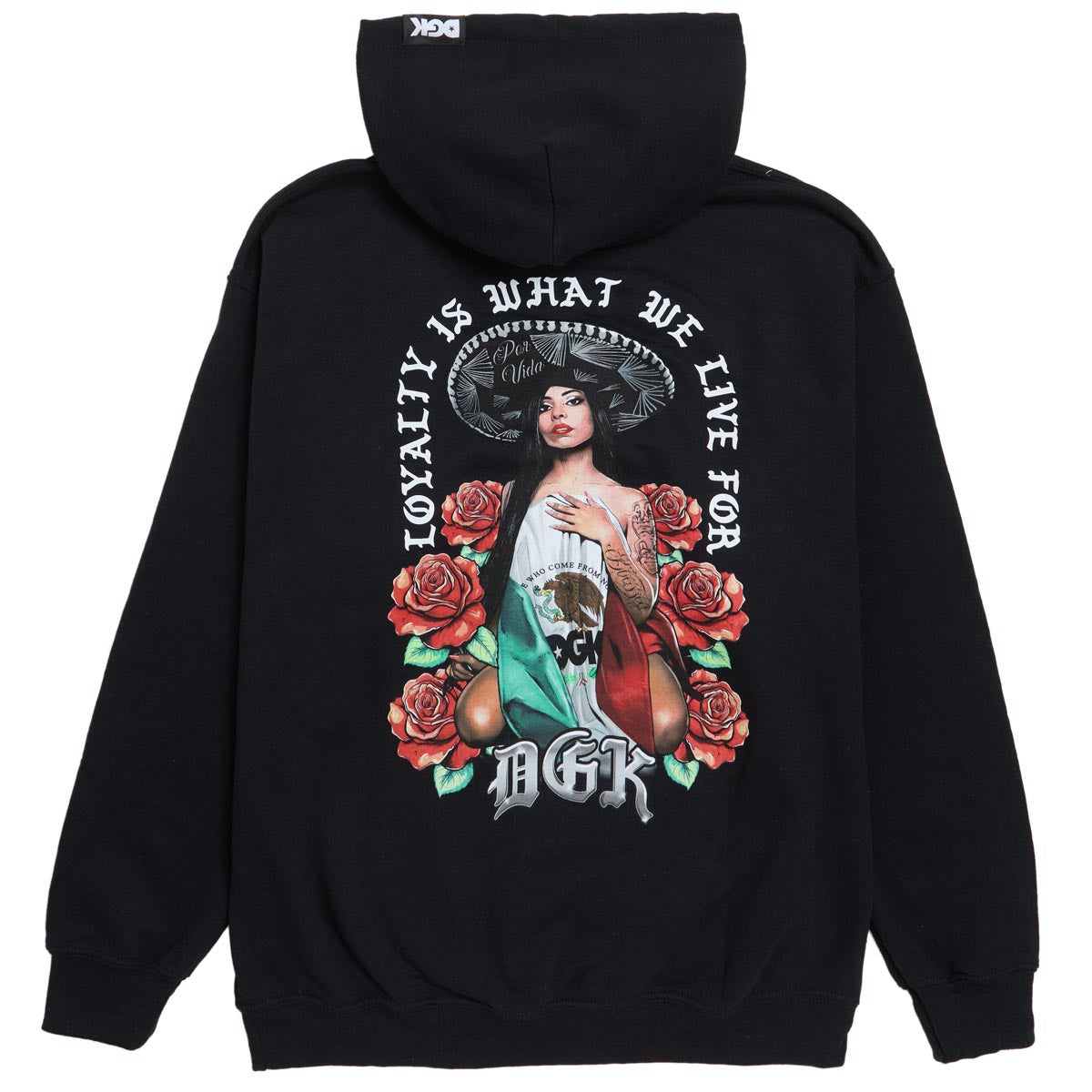 DGK Mamcita Fleece Hoodie - Black image 1