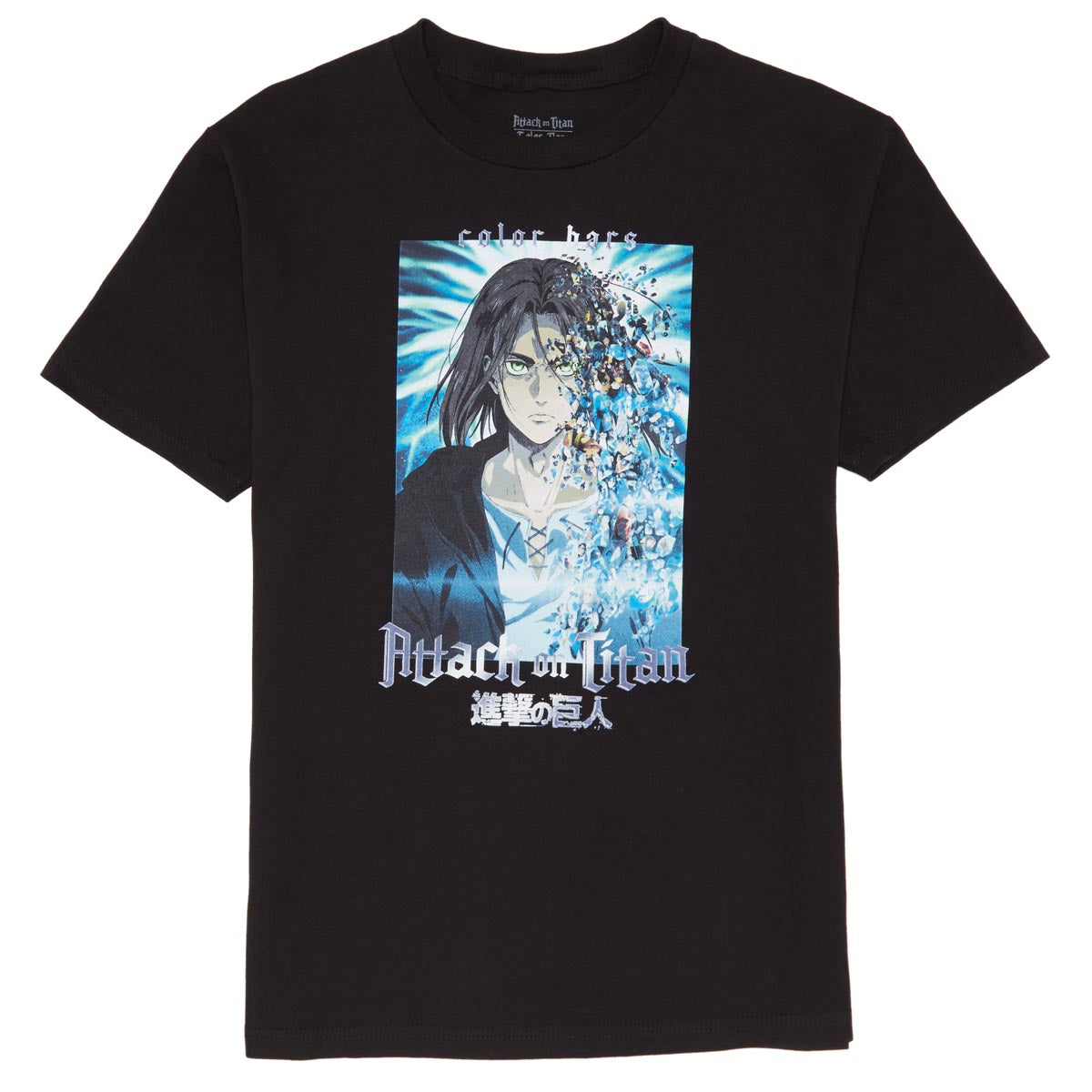 Color Bars x Attack on Titan Final Season T-Shirt - Black image 1