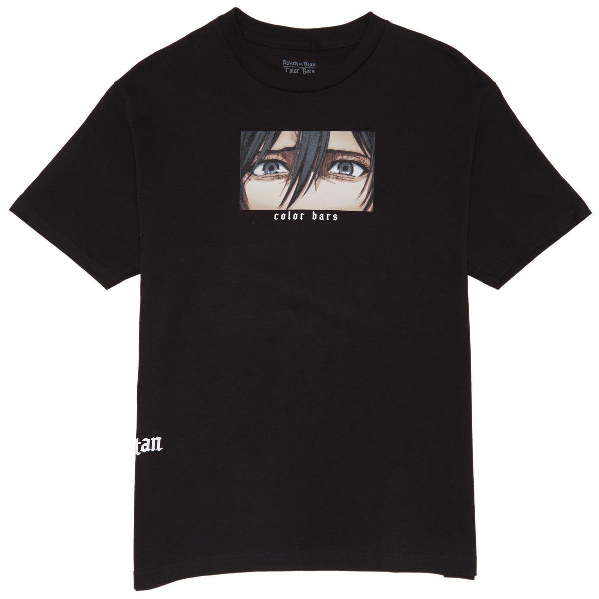 Color Bars x Attack on Titan Witness T-Shirt - Black image 1