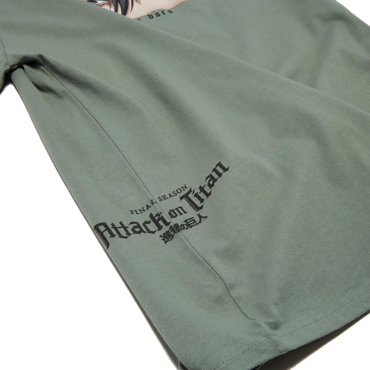 Color Bars x Attack on Titan Witness T-Shirt - Sage image 3