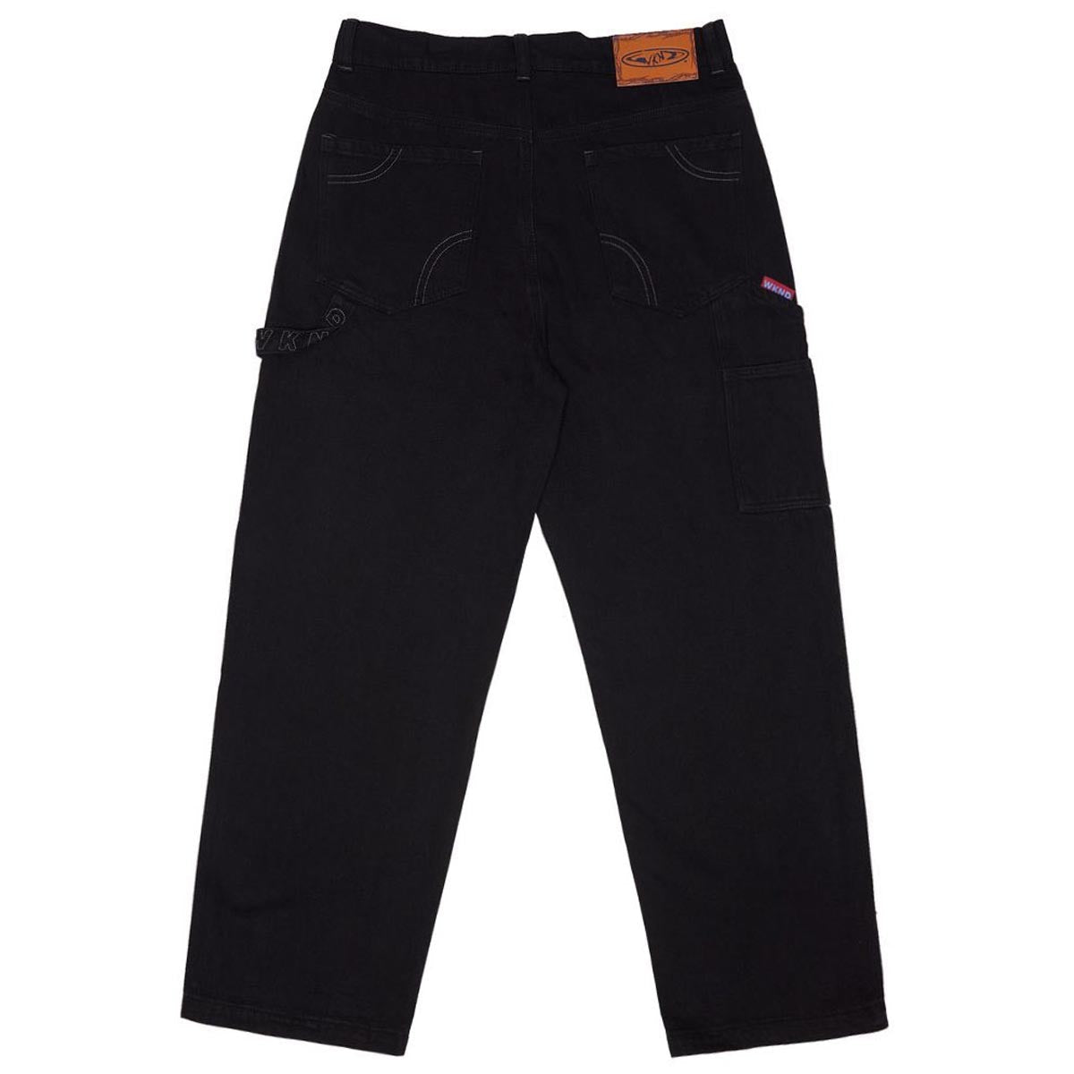 WKND Damn Near Carpenters Single Knee Jeans - Black image 2