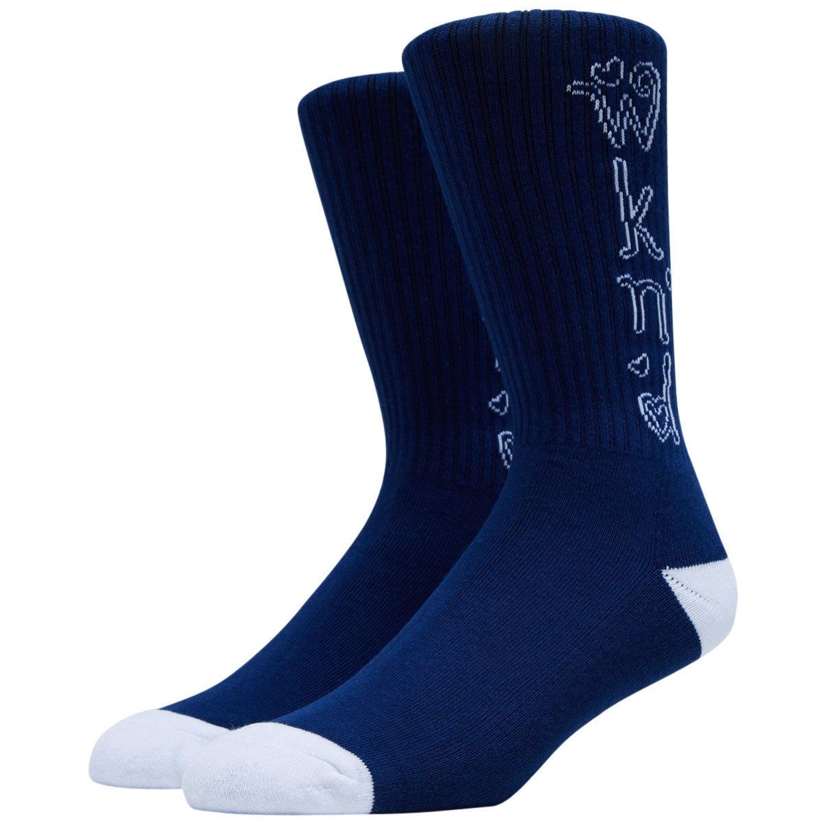 WKND Heart Socks - Navy image 1