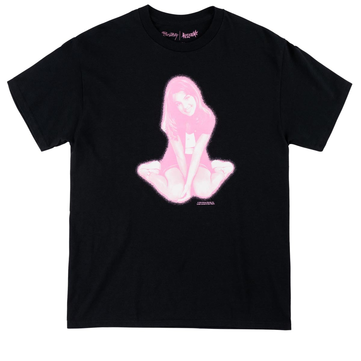 Welcome x Britney Flower T-Shirt - Black image 1