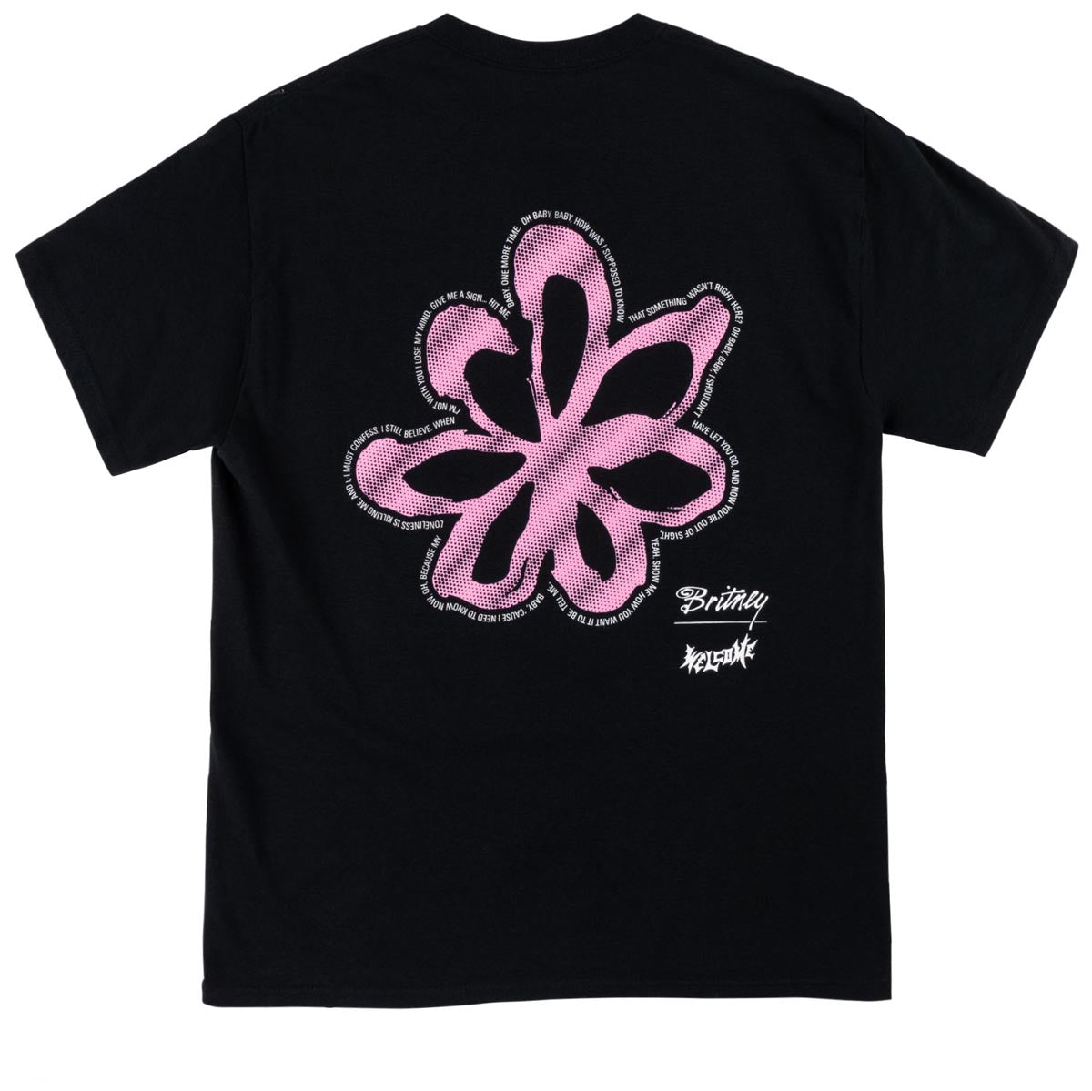 Welcome x Britney Flower T-Shirt - Black image 2