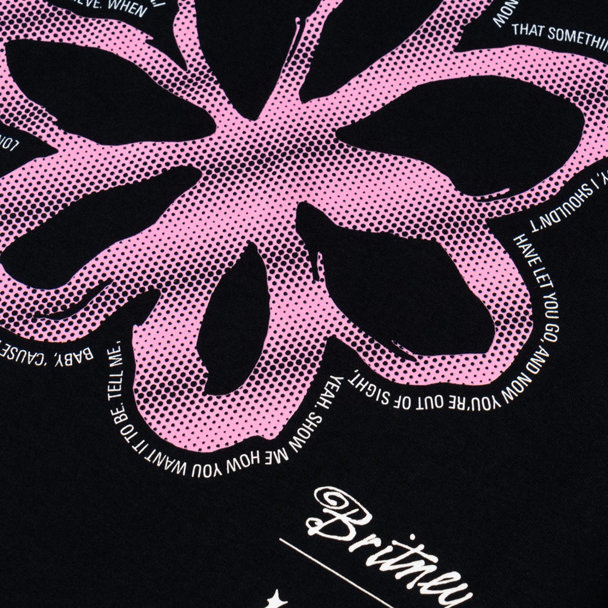 Welcome x Britney Flower T-Shirt - Black image 3