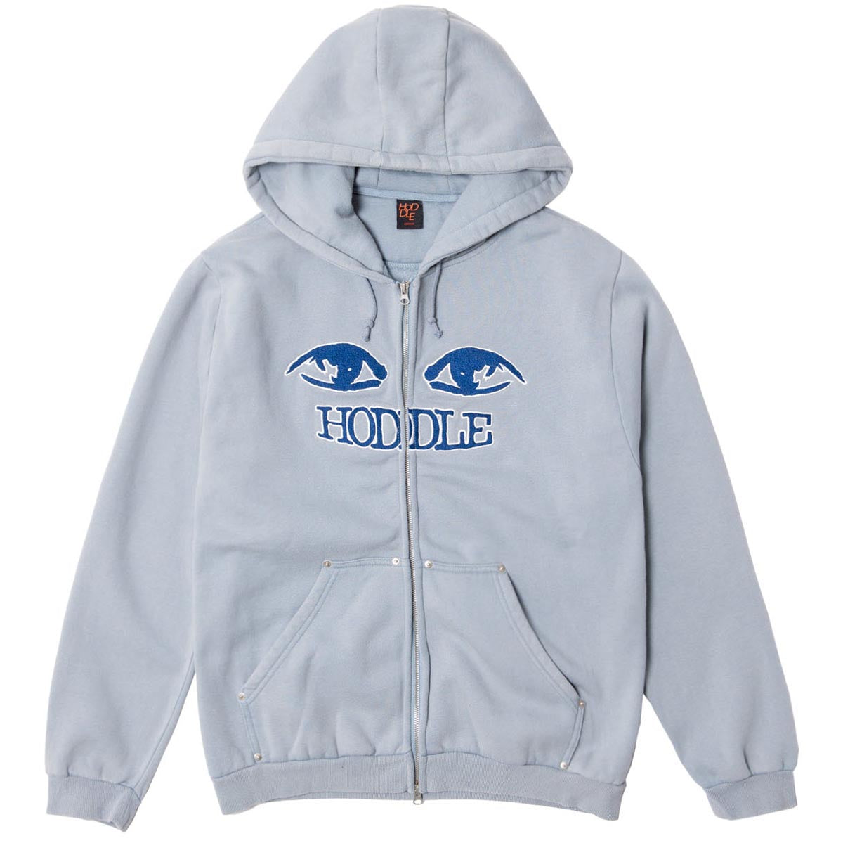 Hoddle Watcher Zip Up Hoodie - Blue Wash image 1