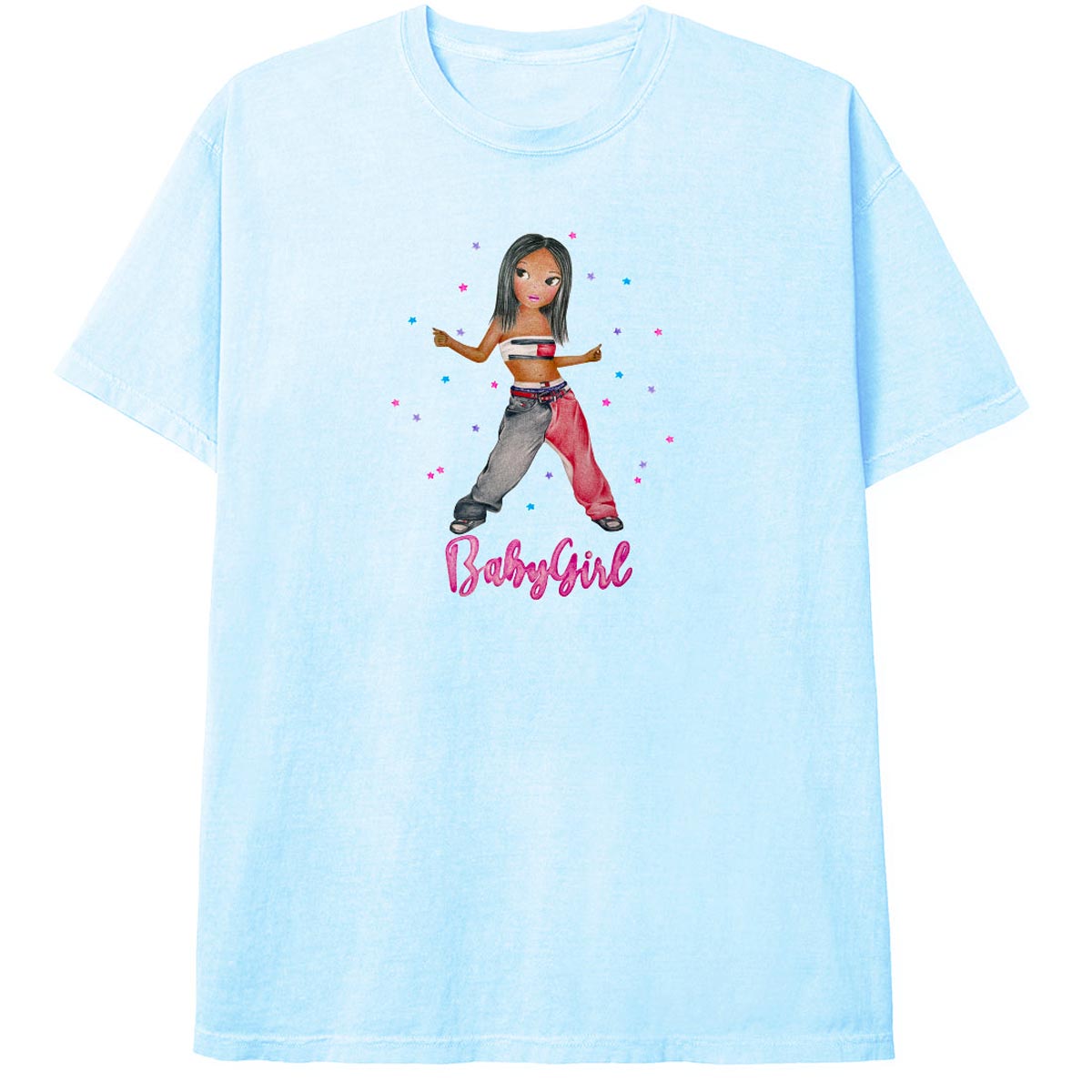 AM-FM Babygirl T-Shirt - Light Blue image 1