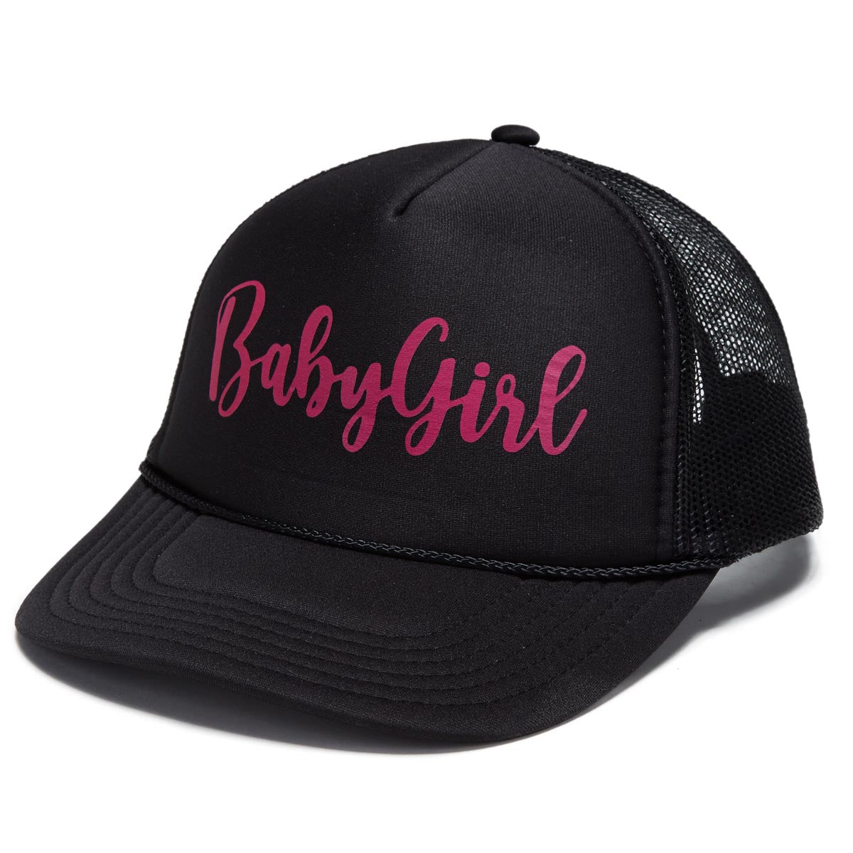 AM-FM Babygirl Trucker Hat - Black image 1