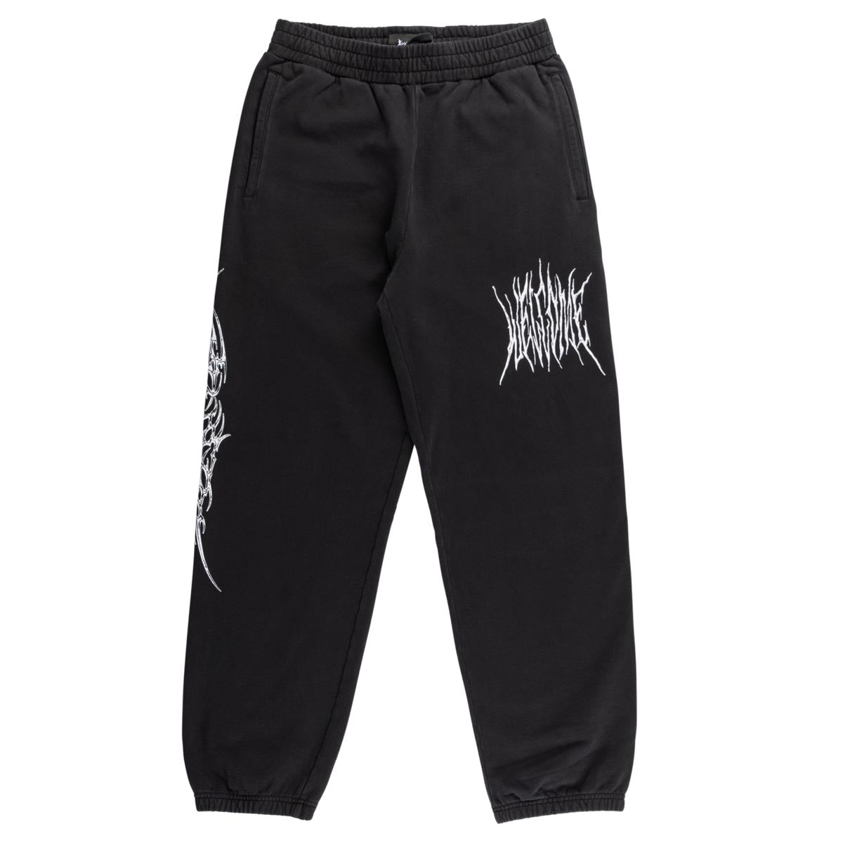 Welcome Caste Pigment Dyed Sweat Pants - Black image 1