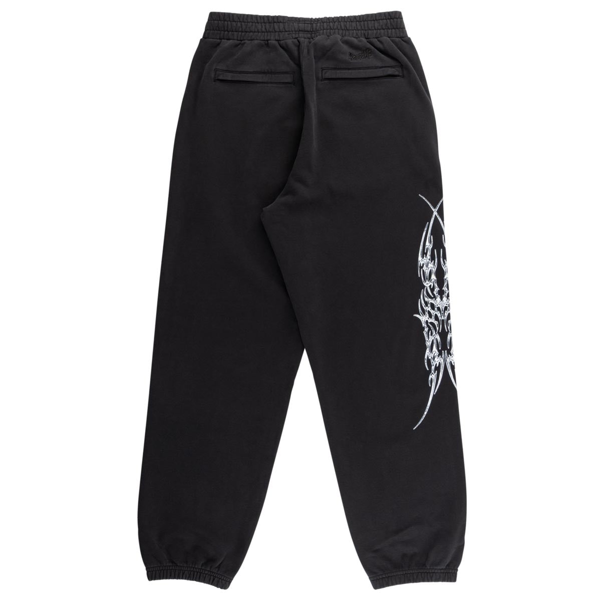 Welcome Caste Pigment Dyed Sweat Pants - Black image 2